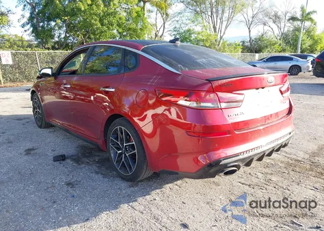 2019 Kia Optima Sx Turbo z USA, uszkodzony, nr VIN 5XXGW4L2XKG355731